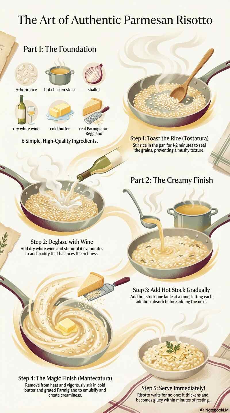 Parmesan Risotto Infographic