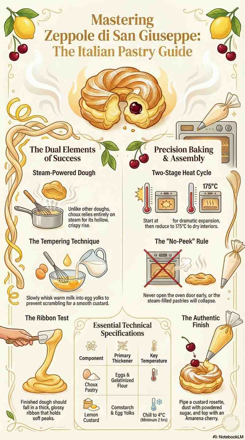 Zeppole with Lemon Vanilla Custard