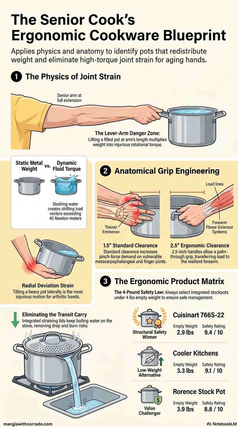 Best Pasta Pot for Arthritis Infographic
